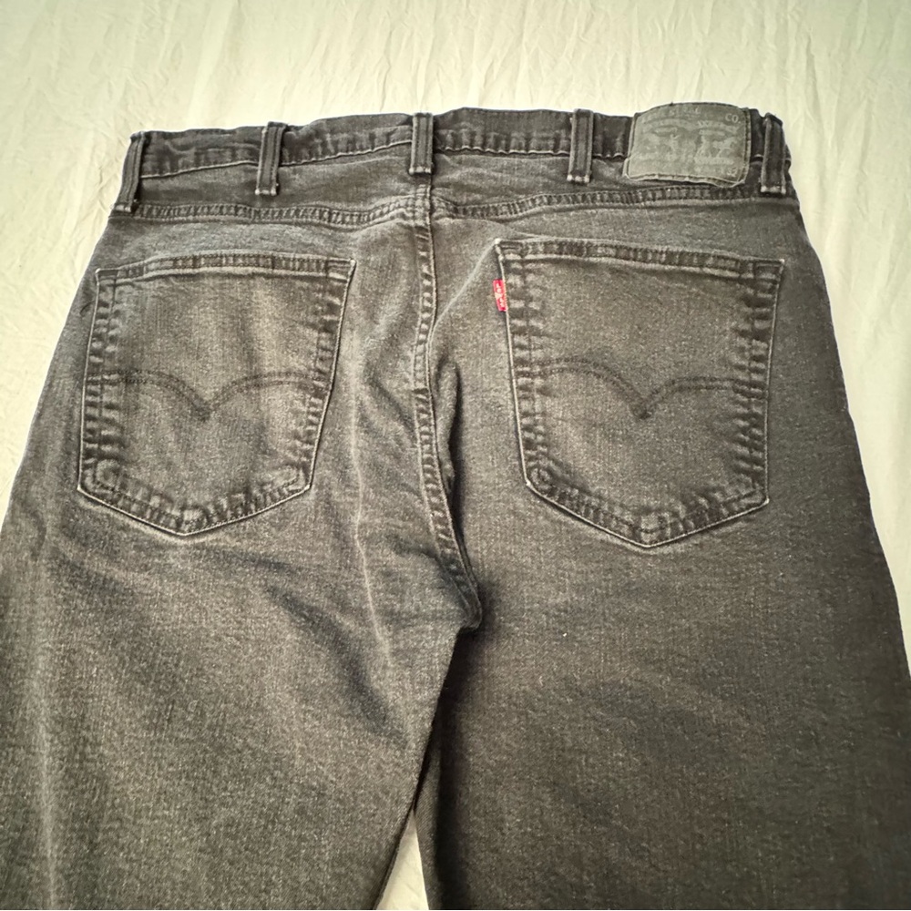 Levi’s 502 Men’s Jeans Size 38” x 32” Faded Black Pants Levis Zip Mens
